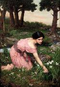 John William Waterhouse Spring Spreads One Green Lap of Flowers oil painting picture wholesale